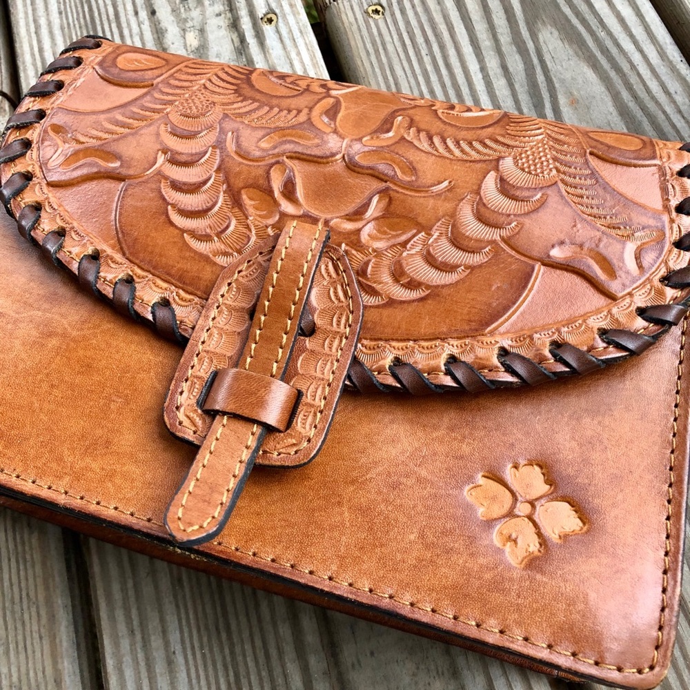 Patricia Nash Leather Crossbody Purse - Picture 2 of 8
